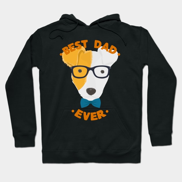 Best Dad Ever | Bull Terrier Dog Daddy | Fur Parents | Dog Dad Gifts | Fathers Day Gifts | Dog Lover Gifts Hoodie by mschubbybunny